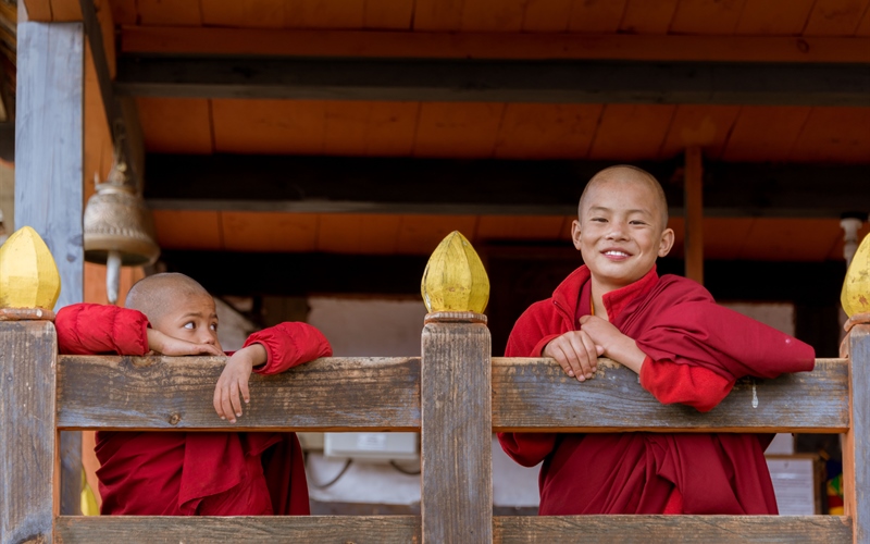 4 young monks kencho wangdi