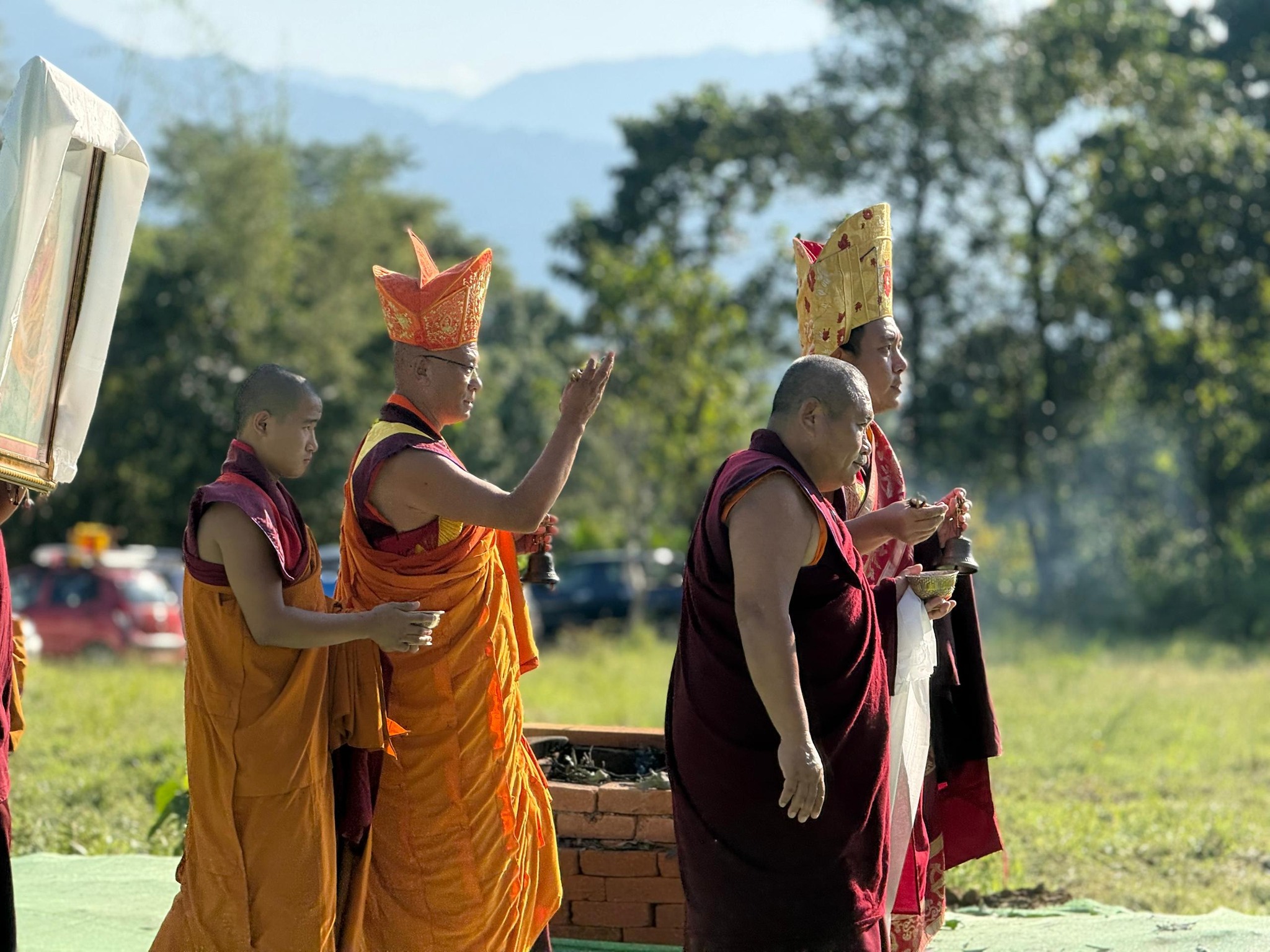 the kangyur labyrinth and kesang do ngag shedrupling groundbreaking ceremonies gmc