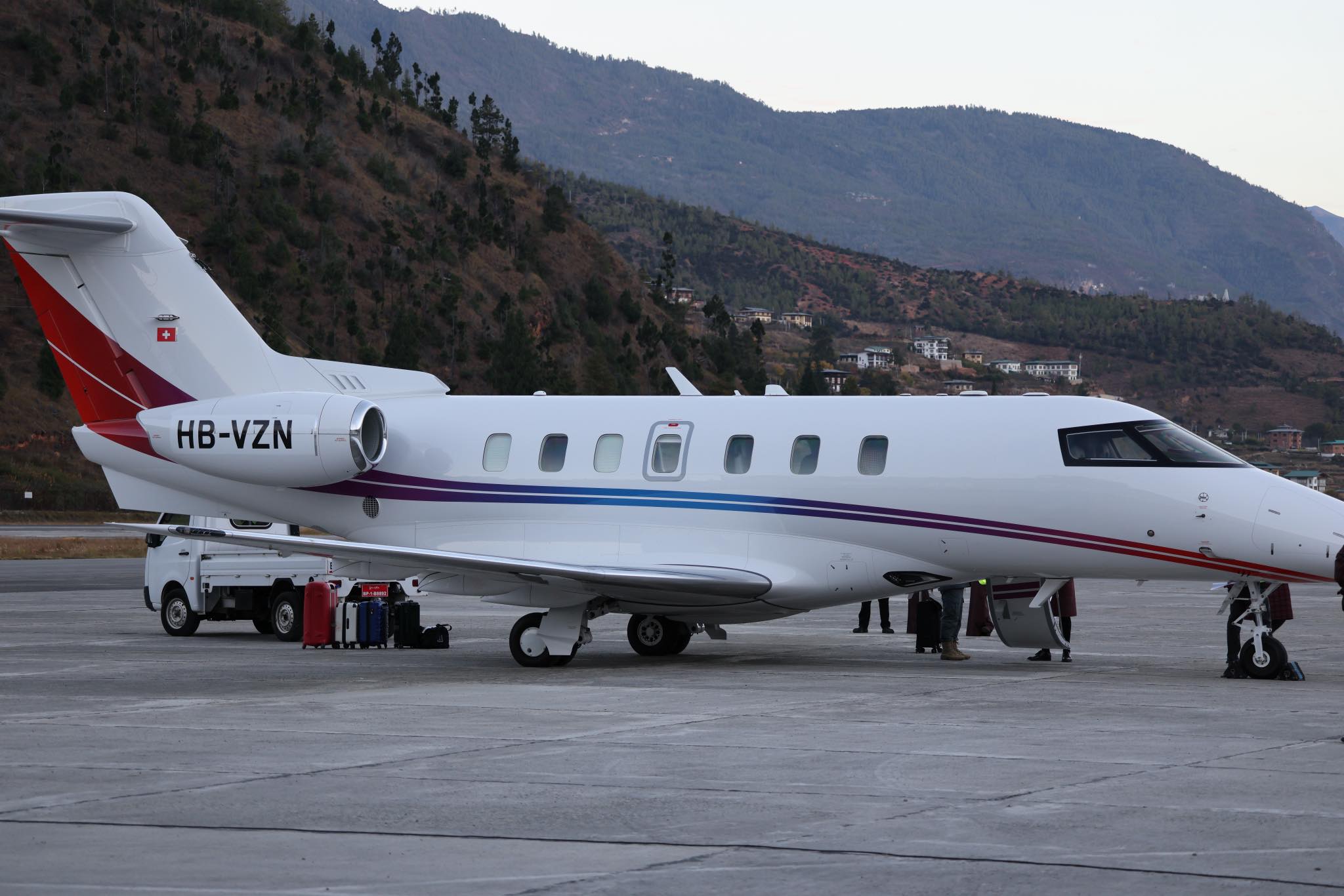 drukair pilatus pc 24 bhutan 27 november 2025 launch ceremony