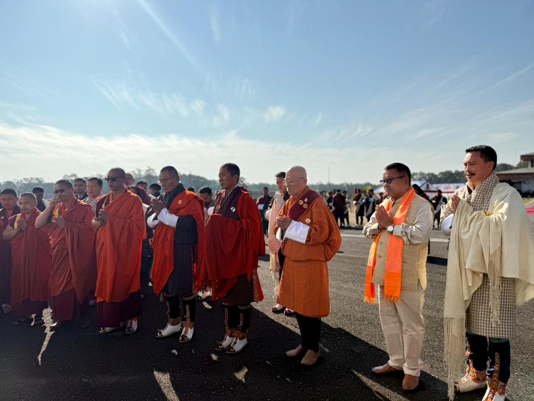 gelephu kolkata drukair flight inauguration gelephu mindfulness city