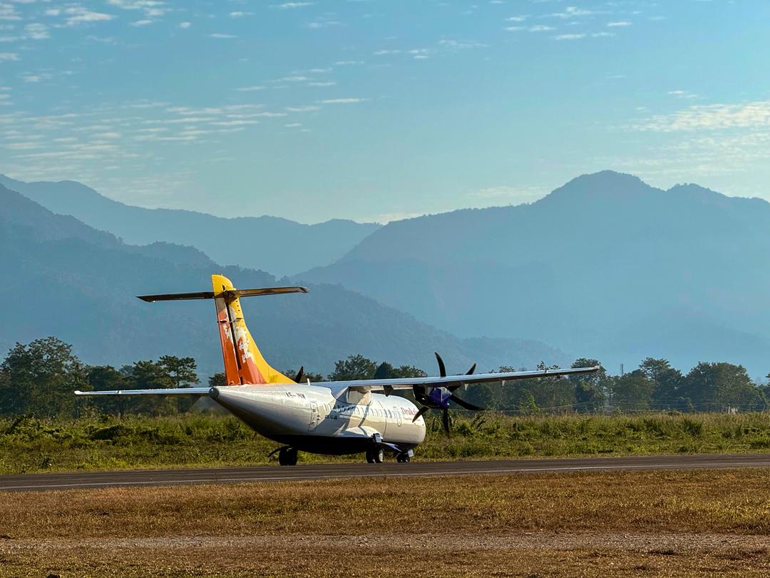 drukair launches inaugural flight from gelephu to kolkata