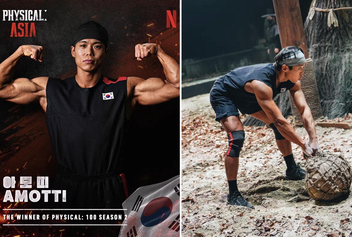 winner of physical 100 season 2 amotti in bhutan