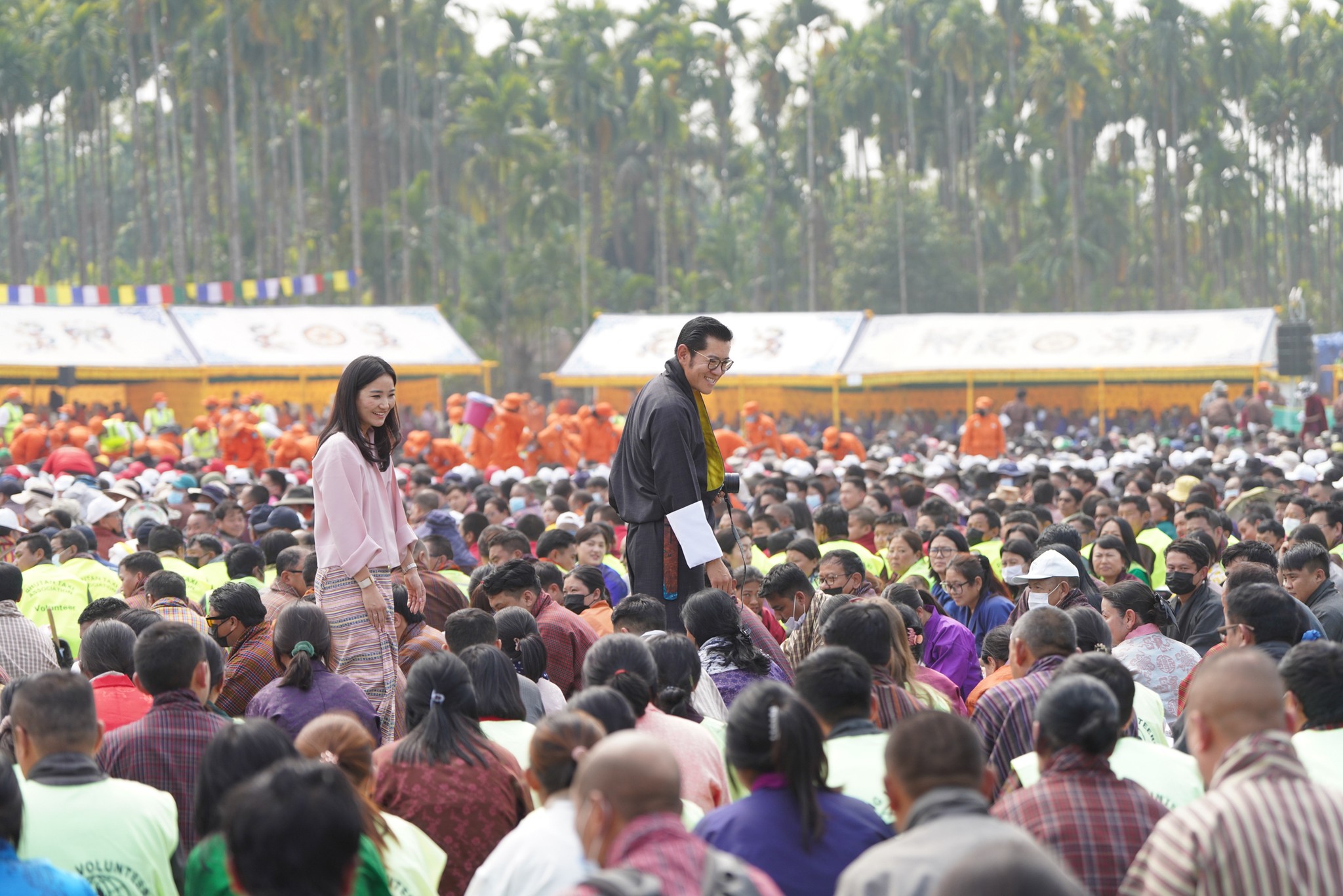king and queen of bhutan thank volunteers of gmc feb 2026