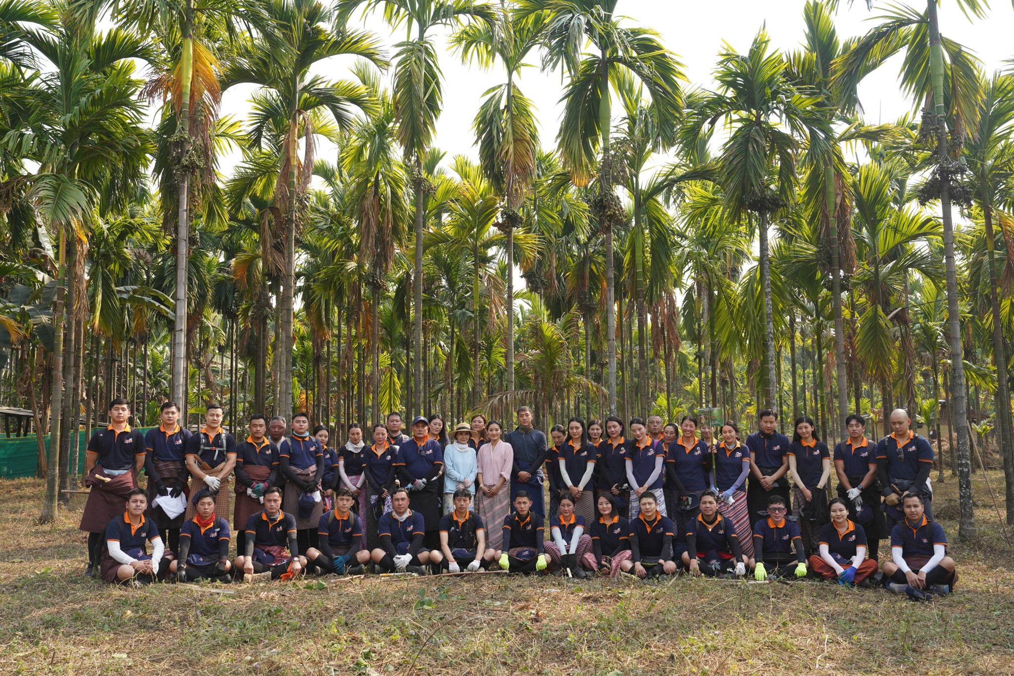 queen of bhutan with drukair team in gmc