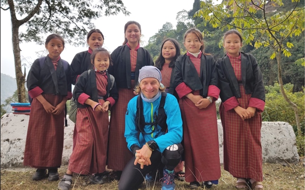 Norman Bucher German Athlete Ran In Bhutan As Part Of His 7 Continents World Tour